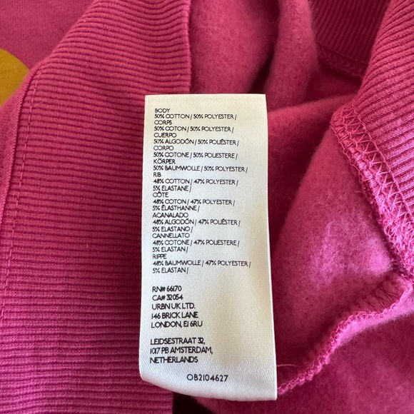 Anthropologie The Zodiac Sweatshirt Catherine O'Sullivan Taurus Pink Size XS New - Picture 9 of 11